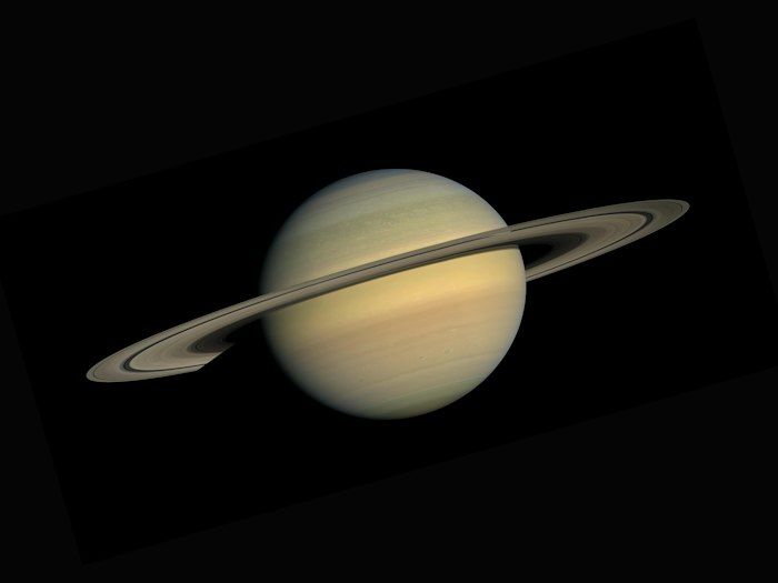 Saturn in orbit